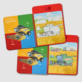 Farm Machines Magic Painting Book