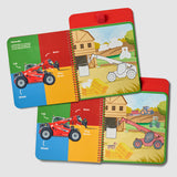Farm Machines Magic Painting Book