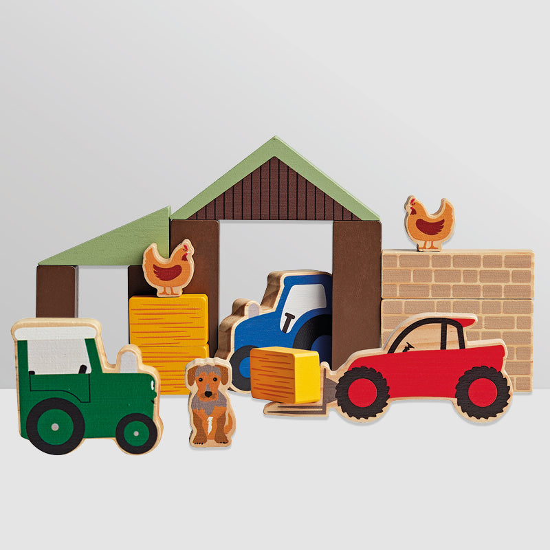 Tractor Ted Wooden Farm Play Blocks - Main Image