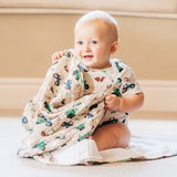 Tractor Ted Cuddle Cotton Blanket