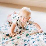 Tractor Ted Cuddle Cotton Blanket