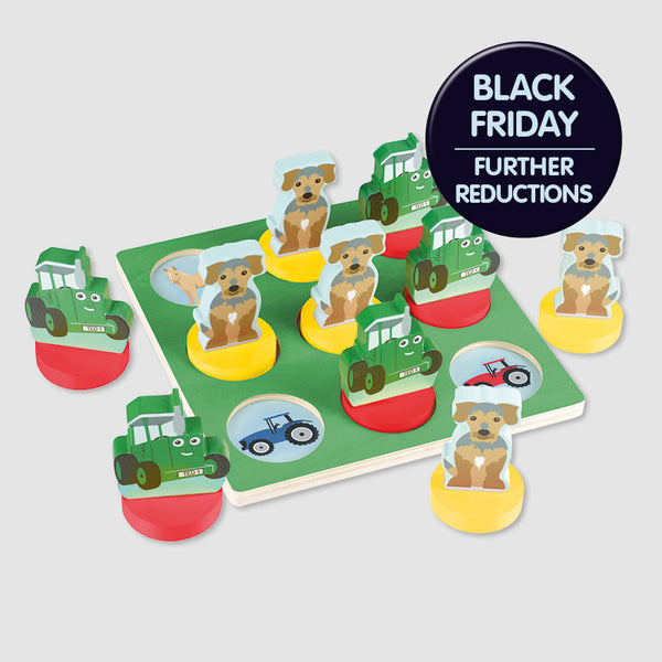 Tractor Ted Wooden Tic Tac Toe