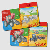 Farm Machines Magic Painting Book