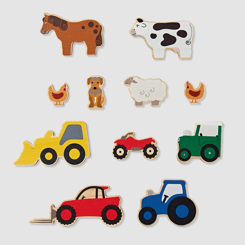 Tractor Ted Wooden Farm Play Blocks