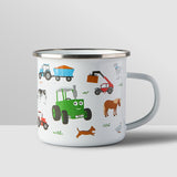 Farmyard Enamel Mug