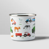 Farmyard Enamel Mug