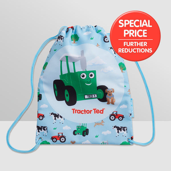 Tractor Ted Drawstring Bag