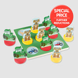 Tractor Ted Wooden Tic Tac Toe
