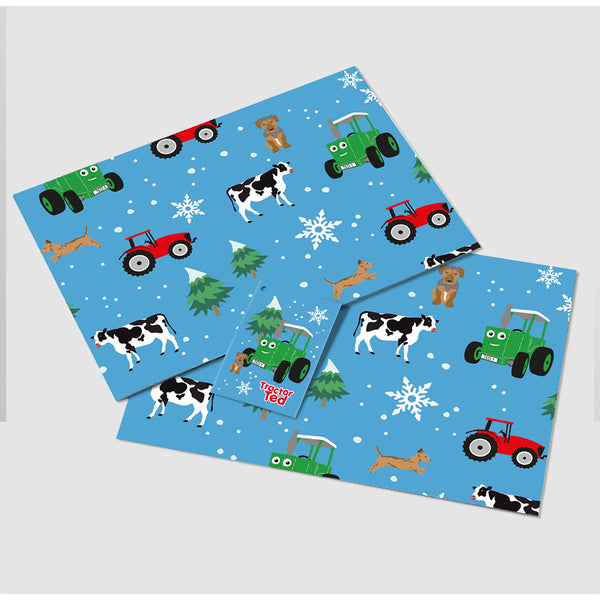 Tractor Ted Christmas Wrapping Paper Set