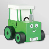 Tractor Ted and Trailer Wooden Toy
